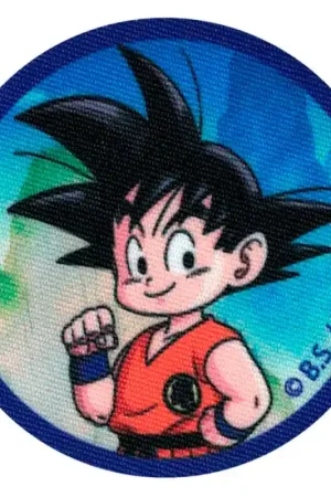 Patch Termoadesiva Goku Bambino Dragon Ball con Sfondo Blu Ultima Occasione