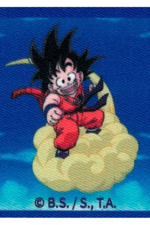 Solo Oggi Patch Termoadesiva Goku Nuvola Kinton Dragon Ball con Sfondo Blu