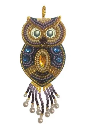 Kit di ricamo con perline - Ciondolo gufo - Nova Stitch Nuovo Arrivo