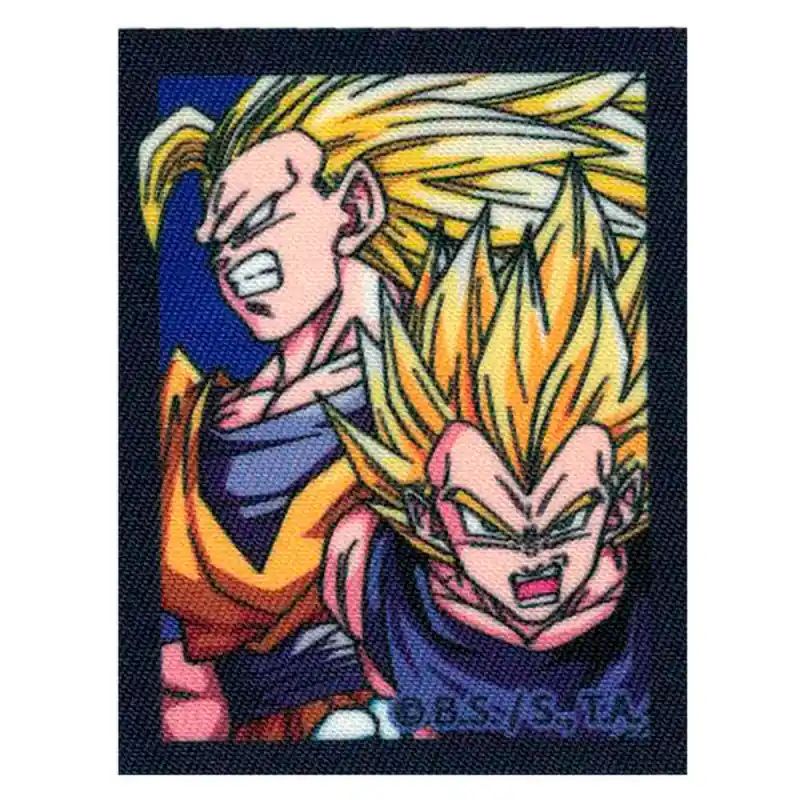 Nuovo Arrivo Toppa Termoadesiva- Goku e Vegeta Super Saiyan Volti Dragon Ball Z