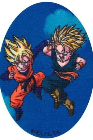 Toppa Termoadesiva Gotenks Super Saiyan – Dragon Ball Z con Sfondo Blu Miglior Prezzo