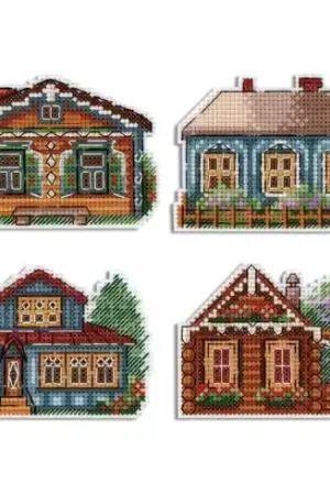 Kit magnete per ricamo - Case più vecchie - MP Studia Miglior Prezzo