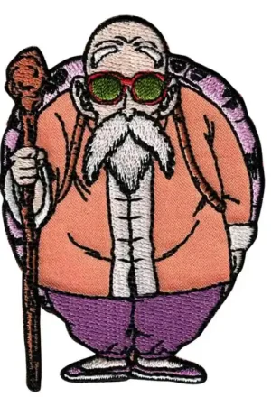 Toppa Termoadesiva Maestro Roshi -Dragon Ball Soddisfatti O Rimborsati
