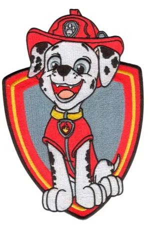 Toppa Termoadesiva Ricamata Marshall Paw Patrol- Scudo A Buon Prezzo