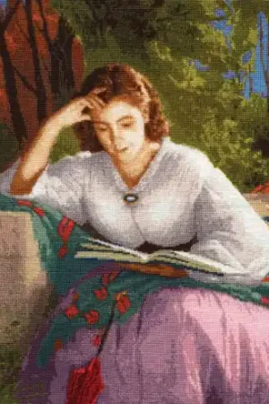 Più Venduto kit ricamo a punto croce - lettura - Toison d'or