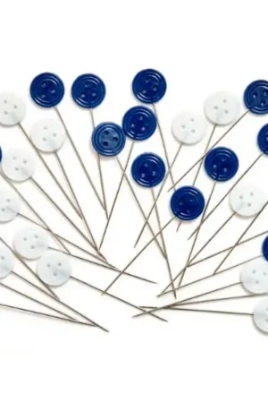 Compra Oggi Stesso Pack di 30 Spilli con Testa a Bottone - Hobby Gift