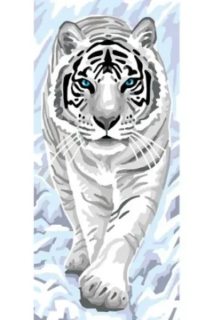 Canovaccio antico - Tigre bianco - Collection d'Art Prezzo Di Fabbrica