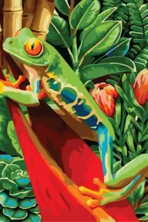 Kit di pittura per numero - Rana - Crafting Spark Occasione Imperdibile