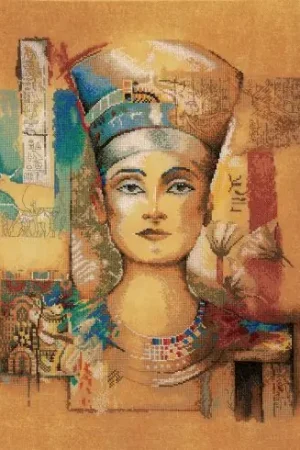 kit ricamo a punto croce - Nefertiti - Lanarte Saldi