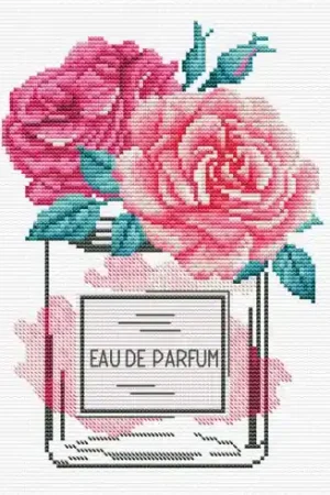 Compra Online kit ricamo a punto croce - Rosa chic - Ladybird