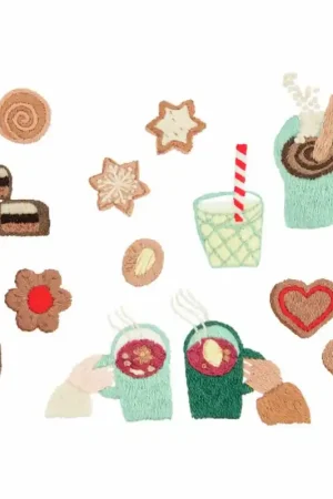 Miglior Prezzo Kit da Ricamo Stick  Stitch - Biscotti Natalizi - Rico Design