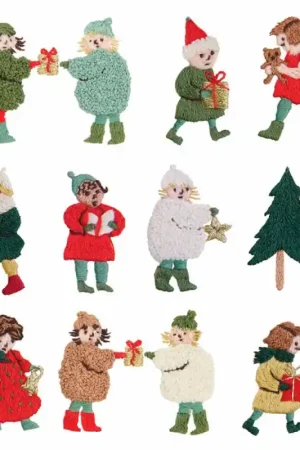 Kit da Ricamo Stick  Stitch - Bambini a Natale - Rico Design A Buon Prezzo