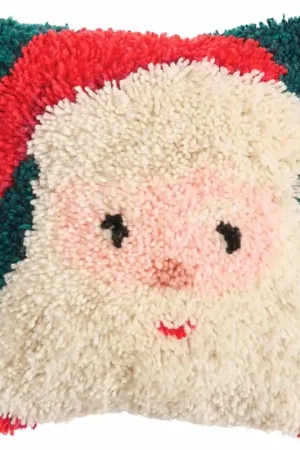 Offerta Lampo Kit di Latch Hooking - Cuscino  Babbo Natale - Rico Design