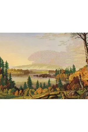 Subito Disponibile kit ricamo a punto croce - Vista sul lago - Nova Sloboda