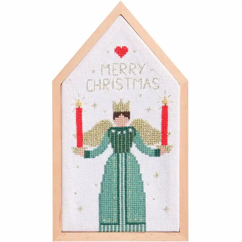 Kit Punto Croce con Telaio - Angelo - Rico Design Promozione Esclusiva