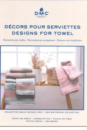 Spedito Oggi Libro diagrammi - Idee di ricamo per asciugamani - DMC