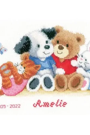 kit ricamo a punto croce - Bellissimi animali - Vervaco Pagamento Sicuro