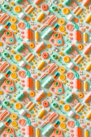 Ultimissimo Modello Tessuto in Cotone - Accessori per Cucito