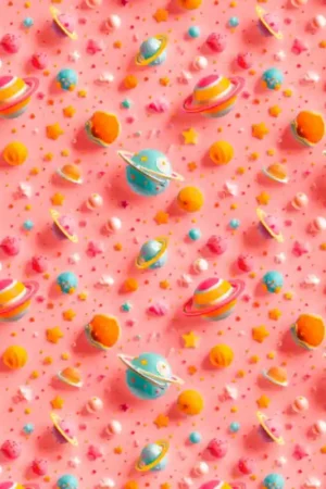 Acquista Ora Tessuto in Cotone - Pianeti e Stelle