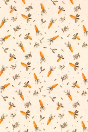 Occasione Tessuto in Cotone - Carote Selvatiche
