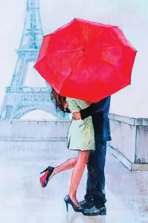 Kit ricamo diamante - Amore a Parigi - Wizardi Promozione