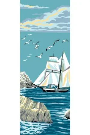 Vendita Finale Canovaccio antico - La barca a vela - Luc Créations