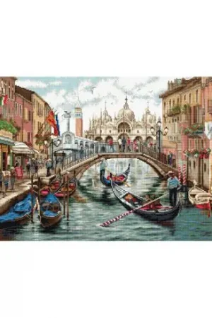 A Buon Prezzo kit ricamo a punto croce - Venezia - Luca-S