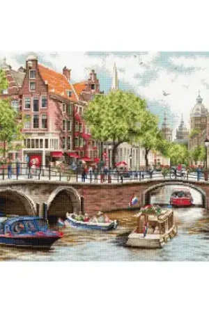 kit ricamo a punto croce - Amsterdam - Luca-S Saldi