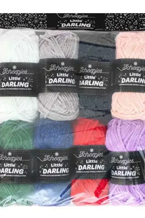 Non Perdere Pack da 8 gomitoli da 25 grammi Scheepjes -Little Darling Sparkle