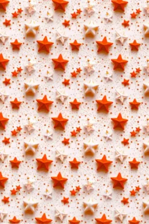 Tessuto in Cotone - Stelle Rosse Natalizie Vendita Finale