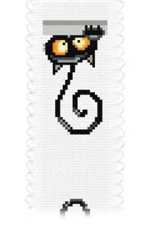 Kit segnalibro da ricamo - Gatti curiosi 1 - Princesse Spedito Oggi