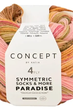 Katia Symmetric Socks  More Paradise 4-ply Prezzo Ridotto