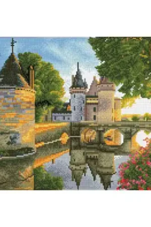 Kit ricamo diamante - Castello sul fiume - Diamond Dotz Ultime Pezzi
