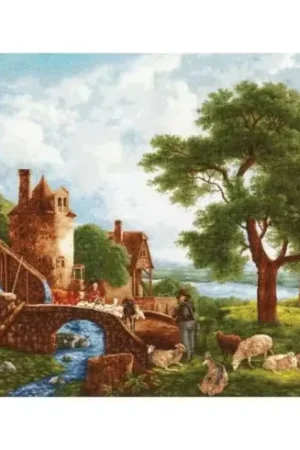 A Buon Prezzo kit ricamo a punto croce - Mulino ad acqua, 1809 - Toison d'or