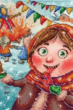 Super Prezzo kit ricamo a punto croce - Piaceri d'inverno - MP Studia