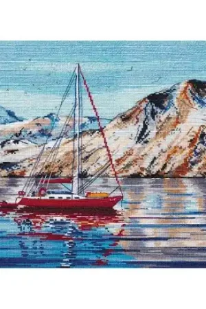 kit ricamo a punto croce - Mare di Norvegia - Oven Prezzo Ridotto