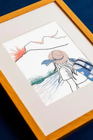 Spedizione Gratuita Kit per Ricamo - Viaggiatrice - DMC