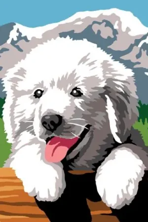 Kit di tela per bambini - Il cucciolo di montagna - Margot de Paris Ultimissimo Modello