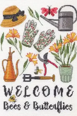 kit ricamo a punto croce - Tempo di giardino - Dimensions Ultima Occasione