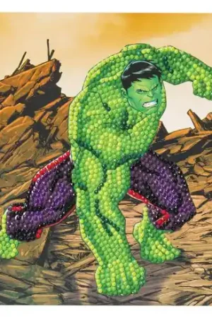 Esclusivo Carta con ricamo a diamante - hulk - Crystal Art D.I.Y