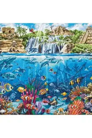 kit ricamo a punto croce - L'isola dei pirati - Letistitch Popolare