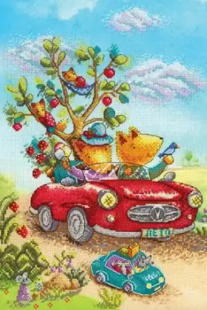 Prezzo Basso kit ricamo a punto croce - Viaggio divertente - MP Studia