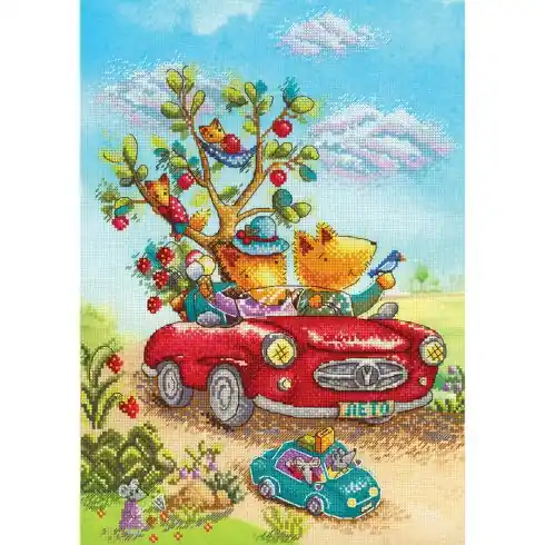 Prezzo Basso kit ricamo a punto croce - Viaggio divertente - MP Studia