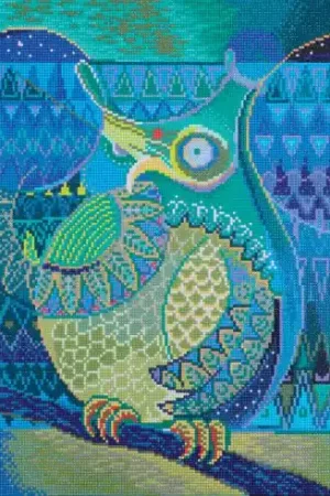 Kit ricamo diamante - Gufo indiano - Diamond Dotz Spedizione Espresso