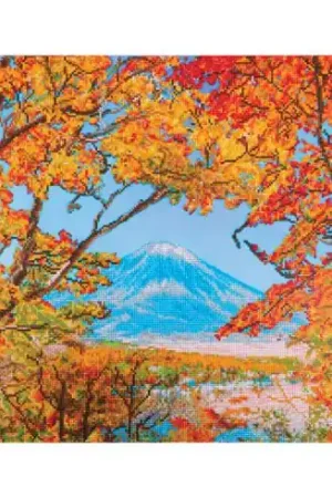 Economico Kit ricamo diamante - Montagne in autunno - Diamond Dotz