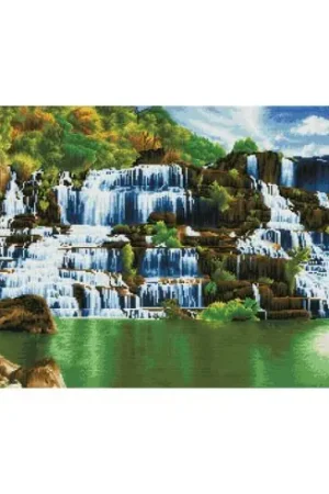 Kit ricamo diamante - Cascata di Pongour - Diamond Dotz A Buon Prezzo