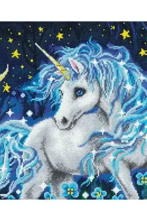 Kit ricamo diamante - Unicorno al chiaro di luna - Diamond Dotz Bestseller