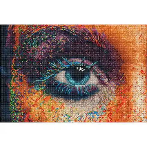 Kit ricamo diamante - Lo sguardo ammaliante - Diamond Dotz Consegna Rapida