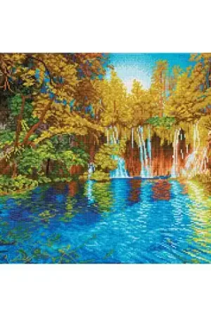 Ordina Subito Kit ricamo diamante - Le cascate, Croazia - Diamond Dotz