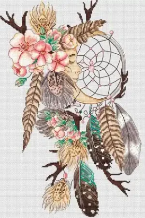 Saldi kit ricamo a punto croce - Sogni di luna - Letistitch